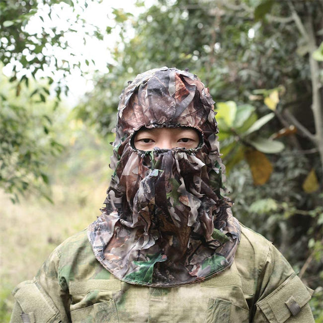 3D Leafy Face Mask,Ghillie Camouflage Leafy Hat,Hunting Face Mask,Camo Face Mask Hunting,Camo Hunter Hunting Mask